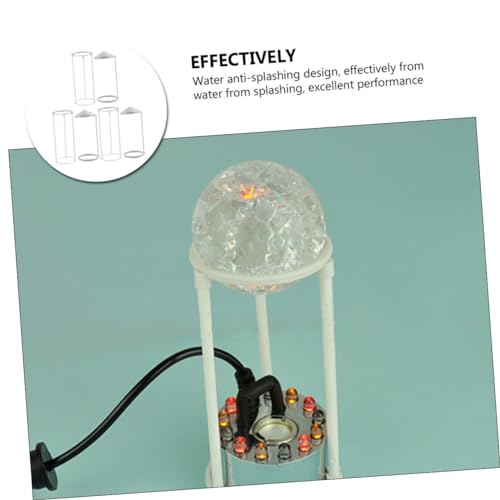 Mikikit 3sets Plastic Humidifier Splash Guard for Fish Tank Portable Water Stopper Bracket for Rockery and Use Easy Installation and Splash Design
