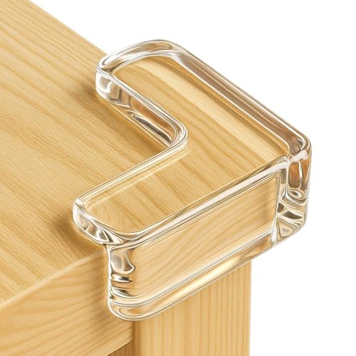 8 Pack Corner Protector Baby, Clear Coner Guard Furniture Corner & Edge Safety Bumpers Cushion for Table Edges & Sharp Coners, Baby Proofing, L Shaped - color: Clear (L Shaped), size: 8 Pack