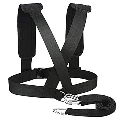 Sled Harness Adjustable Speed Pulling Belt with Reinforced Lock for Fitness