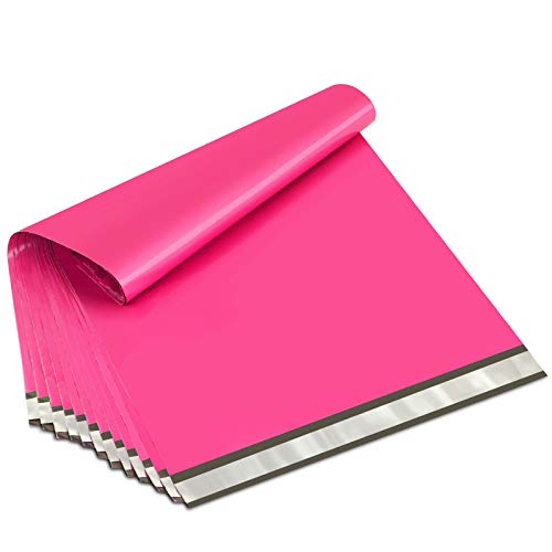 UCGOU Poly Mailers 19x24 Inch Hot Pink 100 Pack Extra Large Shipping Bags Strong Thick Mailing Envelopes Self Seal Adhesive Waterproof and Tear Proof Boutique Postal for Clothing Quilt and More - color: Hot Pink, size: 19x24" 100PC