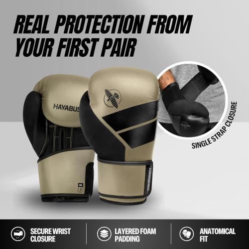 Hayabusa S4 Boxing Gloves - Sparring & Muay Thai - color: Clay, size: 12 oz, Small