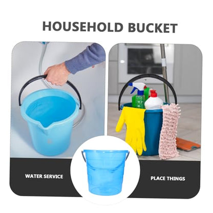 BESTYASH Plastic Water Storage Bucket Handle Portable Cleaning Bucket for Home Dorm Survival Cleaning