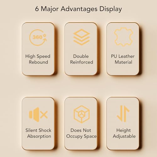 Double End Striking Punching Bag Kit, Boxing Striking for Training PU Leather Boxing Reflex Ball Hanging Boxing Ball Speed Bag with Adjustable Cord for Agility, Hand Eye Coordination Training