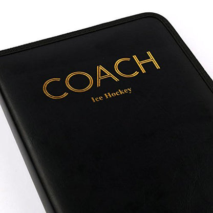 Pro Ice Hockey Coaching Whiteboard - Magnetic Tactics Clipboard w/Zipper Case & Player Markers - Dry Erase Strategy Board for Game Plans & Practice Diagrams (16.5"x11")