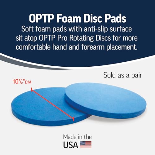 OPTP Foam Disc Pads – Soft Foam Balance Pad Set, USA Made, 10 1/2"