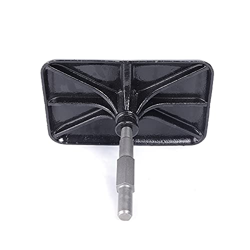 Heavy Duty Tamper Tool, 12.2" x 8.26" Handle Steel Tamper Machine, Detachable Garden Sand Stone Dirt Ground Tamper for Leveling Smoothing Surfaces, Gravel, Asphalt, Driveway