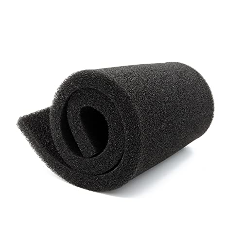 Aquarium Filter Media Foam Material Cut to Fit, 36" x 12" x 1", 40 PPI Bio Pre Filter Sponge Pad Sheet for Fish Tank - size: 12" x 36" x1" -40ppi