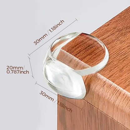 10Pcs Table Corner Protectors,Corner Guards,Clear Edge Safety Bumpers to Cover Sharp Furniture,Drawers,Cabinets, Round