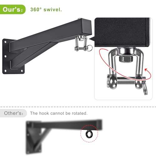 SELEWARE Wall Mount Heavy Bag Hanger Heavy Duty Punching Bag Hanger - color: 17" Heavy Bag Hanger