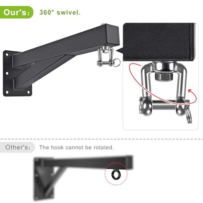 SELEWARE Wall Mount Heavy Bag Hanger Heavy Duty Punching Bag Hanger - color: 17" Heavy Bag Hanger