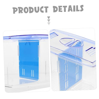 VANZACK Fish Breeding Box Transparent Isolation Tank for Fry and Adult Fish Temperature Control Incubator Durable Guppy Nursery with Easy Viewing for Aquariums