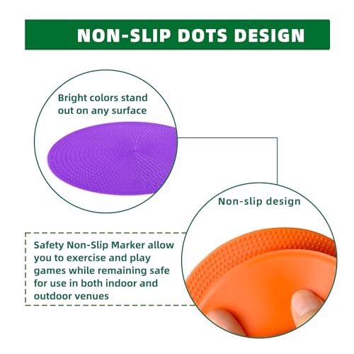 Rubber Spots Spot Markers 4 Inch & 9 Inch Multicolor Floor Dots - style: 9inch 9pcs