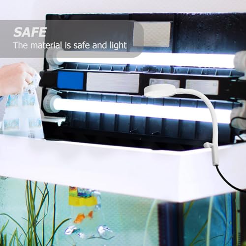 Homoyoyo Clip-Type Aquarium Light Fish Tank Lamp USB-Powered LED Aquarium Spot Light with High Brightness and Clamp Fixing for Aquatic Plants and Fish Tank Accessories
