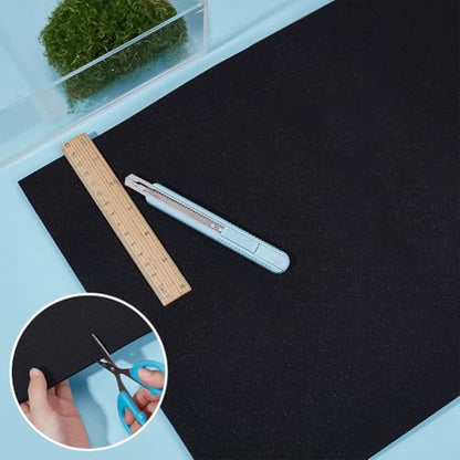 OLYCRAFT Aquarium Leveling Mat 21x13 Inch Aquarium Fish Tank Leveling Pad 6mm Thick Neoprene Foam Fish Tank Mat Neoprene Non-Slip Shockproof Fishes Tanks Pad for Water Stable Floor Protection