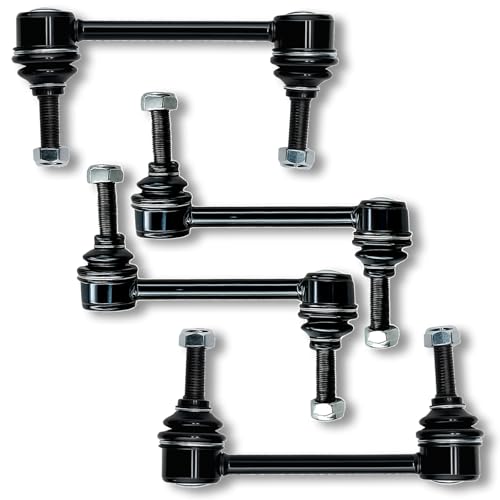 4Pcs Front Rear Stabilizer Sway Bar End Links Compatible with Hummer 2006 2007 2008 2009 2010 H3, 2009-2010 H3T #OE K750185 K750243 - size: K750185&K750243-4PC