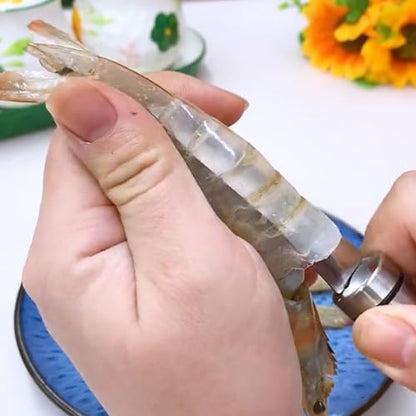 3 PCS Shrimp Tool, 5 In 1 Multifunctional Shrimp Line Fish Maw Knife, Shrimp Deveiner Tool and Shrimp Peeler