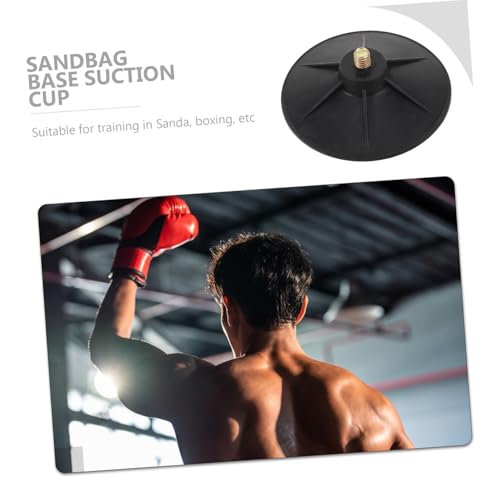 6Pcs Heavy Duty Punching Bag Suction Cup Base with Screws Durable Plate Stand for Home Gym Stable Attachment for Punching Bag Accessories Space Saving Design
