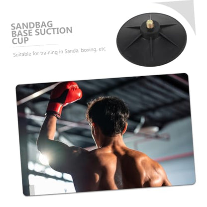 6Pcs Heavy Duty Punching Bag Suction Cup Base with Screws Durable Plate Stand for Home Gym Stable Attachment for Punching Bag Accessories Space Saving Design