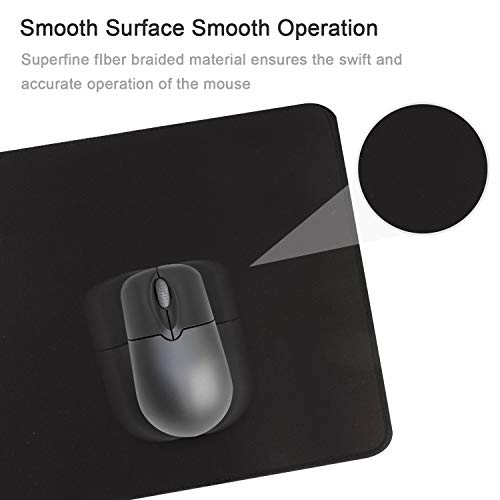 Gaming Mouse Mat/Mouse Pad 23.6x11.8x0.12Inch | XXL Mouse pad | Table mat/Large Size | Improved Precision and Speed | Rubber Base for Stable Grip on Smooth Surfaces Non-Slip (60x30Black004)
