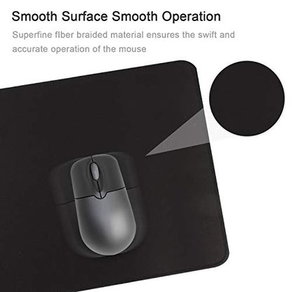 Gaming Mouse Mat/Mouse Pad 23.6x11.8x0.12Inch | XXL Mouse pad | Table mat/Large Size | Improved Precision and Speed | Rubber Base for Stable Grip on Smooth Surfaces Non-Slip (60x30Black004)