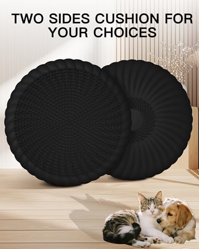 Wobble Cushion with Inflation Pump - Wiggle Seat Balance Disc - color: Black