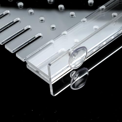 Aquarium Divider Clear 10/15/20 Gallon Fish Tank Divider with Suction Cups (10 Gallon)