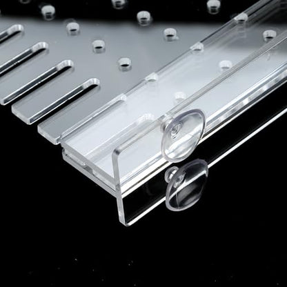 Aquarium Divider Clear 10/15/20 Gallon Fish Tank Divider with Suction Cups (10 Gallon)
