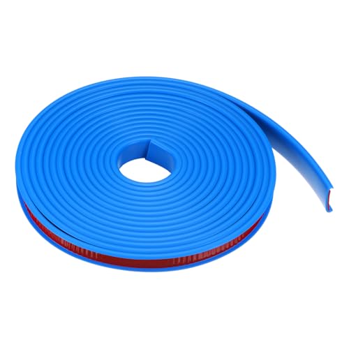 HARFINGTON U-Shape Edge Banding 5/8" x 20ft (16mm x 6M) Self Adhesive TPE Flexible Veneer Tape Soft Edge Strip Protector for Furniture Cabinet Table Protection Repair, Blue - color: Blue, size: 5/8" (16mm)