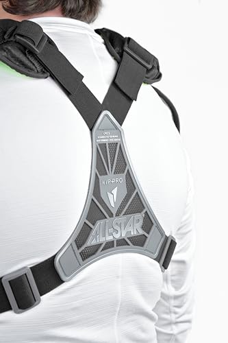 ALL STAR MVP-PRO Youth and Adult Chest Protectors, NOCSAE - color: Black/Graphite, size: Large