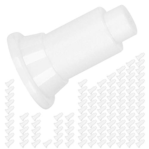 Generic 100Pcs Aquarium Isolation Board Support Feet, Adjustable Height PVC Fish Tank Divider Stands, Food Grade Safety Material Stands, Ideal for Easy Cleaning & Stability in Fish Tanks (White) - color: White