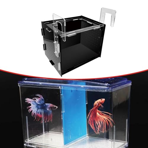 Fish Breeding Box Isolation Tank Clear Hanging Incubator Sturdy Separation Easy Installation for Clownfish Betta Shrimp- 30x20x20cm - size: 30x20x20cm
