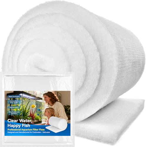 Aquarium Filter Floss Pad - Mechanical & Polishing Polyester Media for Fish Tank Filters, Ultra-Clear Water in No Time, 3/4" Thick (78.8” x 11.8”) 1 Pack - size: 78.8"x11.8"x1" (1 PACK)