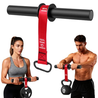 FitBeast Wrist Roller Forearm Exerciser and Forearm Strengthener - color: Red