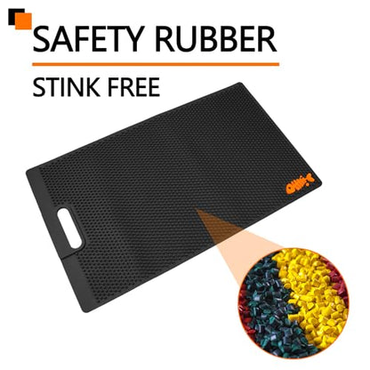 NonSlip Fish Fillet Mat for Filleting, Cutting, Cleaning - Heavy Duty Rollable Cutting Board - No Need Fish Grippers - Large Size (14 * 24", Black) - color: Black, size: 24"L x 14"W