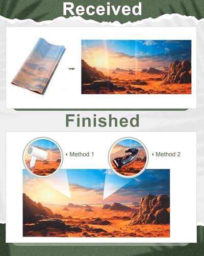 4 Pcs 48 x 24 Inch Reptile Habitat Background with Nano Glue Gobi Sun Cactus Stone and Green Tree Fern Stream Terrarium Background Polyester Durable Aquarium Accessories - color: Style1, size: 24 x 48 Inch
