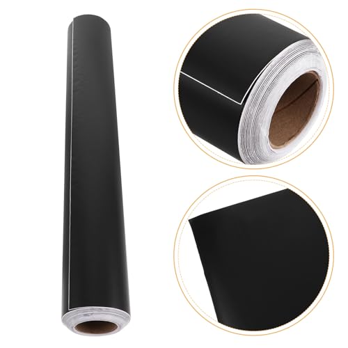 SHINEOFI Aquarium Background Sticker Roll, PVC Self-Adhesive Fish Tank Scenery Wallpaper, 45cm X 10m Black Backdrop for Aquarium Decoration and Underwater Scenery