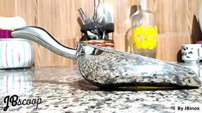 JBscoop Ice scoop, Small Metal Food Candy Scoop for Kitchen Bar Party Wedding – 6 Ounces, 8.5 Inch - size: 6 oz