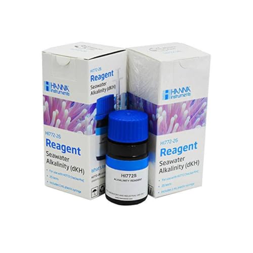 Hanna HI772-26 REAGENTS - 2 Pack - for HI772 Checker Saltwater Aquarium Alkalinity Colorimeter Checker Tester - 50 Test Pack