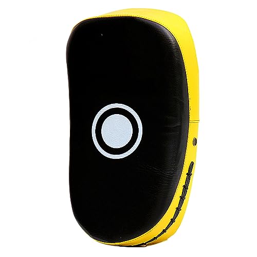 Rengue Boxing Strike Pad, Boxing Pads Kick Punch Training, Multifunction Protective Target for Muay Thai and Kickboxing Enthusiasts Strike Pad, High Density Sponge for Nan - color: Yellow Stripe