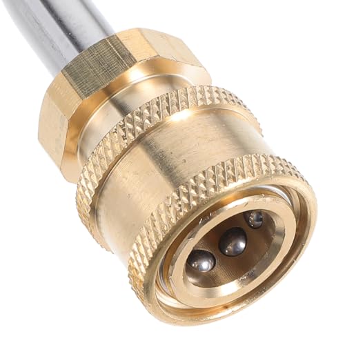 90 Degree Curved High Pressure Washer Extension Wand 13.77 Inch Quick Connect Spray Lance Replacement for Car Wash