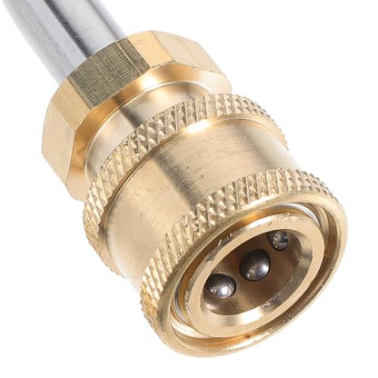 90 Degree Curved High Pressure Washer Extension Wand 13.77 Inch Quick Connect Spray Lance Replacement for Car Wash