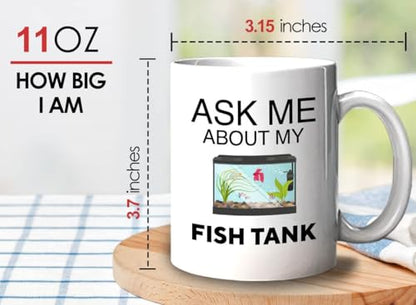 Bubble Hugs Fish Tank Lover Coffee Mug 11oz White - Fish Tank Lovers - Aquarist & Fishkeeping Gift