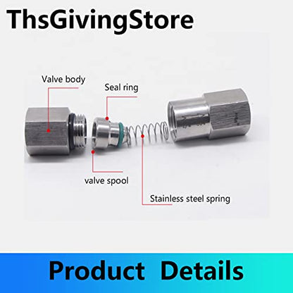 1/8 1/4 3/8 1/2 Inch G Female Thread 304 Stainless Steel Check Valve One Way Non-Return Valve for Water Oil Gas - size: 3/8 Inch