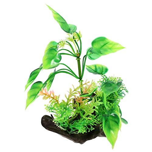 Decorative Fish Tank Grass Compact Artificial Aquarium Plant for Desktop Aquariums Fish Decor Accessory and Aesthetics