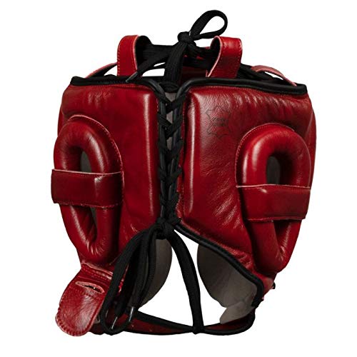 TITLE Boxing Blood Leather Sparring Headgear - MMA & Muay Thai Protection - size: Large