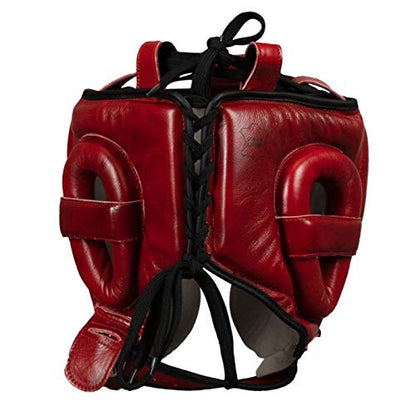 TITLE Boxing Blood Leather Sparring Headgear - MMA & Muay Thai Protection - size: Standard