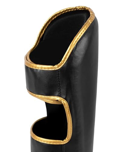 Venum Challenger Standup Shin Guards - color: Black/Gold, size: X-Large