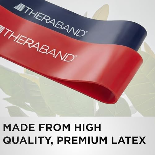 THERABAND Resistance Band Loop, Exercise, Workout, Physical Therapy - color: Yellow/Red/Green/Blue, size: 8 inch