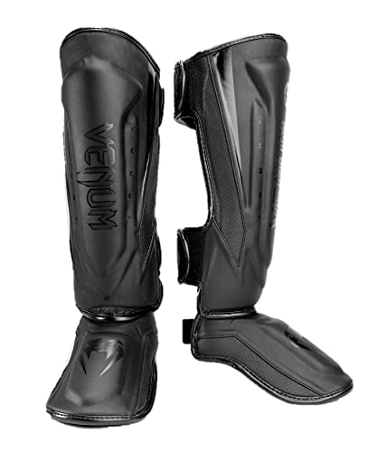 Venum Venum Elite Evo Shin Guards - color: Black/Black, size: Medium