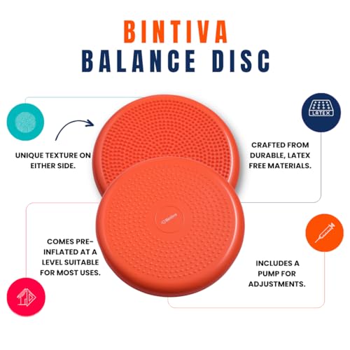 Wobble Cushion Balance Disc - Wobble Disc & Wiggle Seat, Balance Pads for Physical Therapy, Wobble Disk, Sensory Room Equipment - Wobble Seat - color: SET - 6 Pack Blue